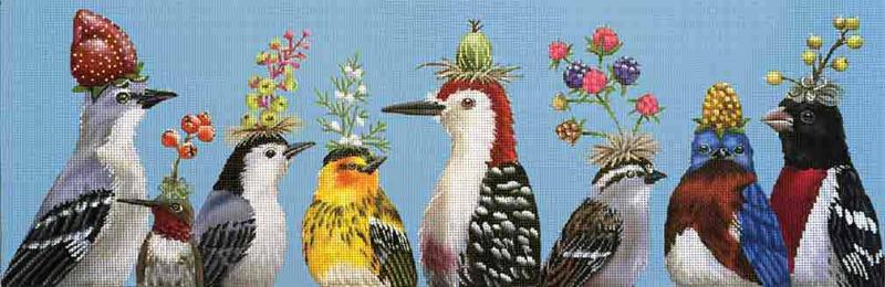 Melissa Shirley Designs Berry Festival MS Needlepoint Canvas