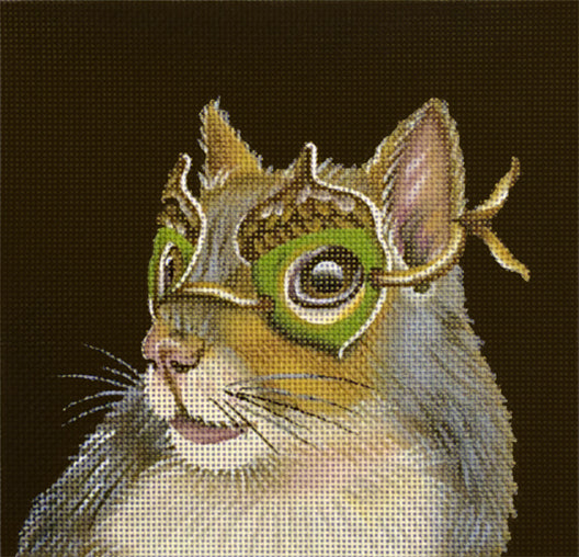 Melissa Shirley Designs Acorn Mask Squirrel MS Needlepoint Canvas