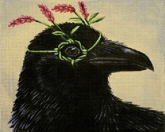 Melissa Shirley Designs Crow/Greta The Raven MS Needlepoint Canvas