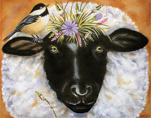 Melissa Shirley Designs Belle And Chicky MS Needlepoint Canvas