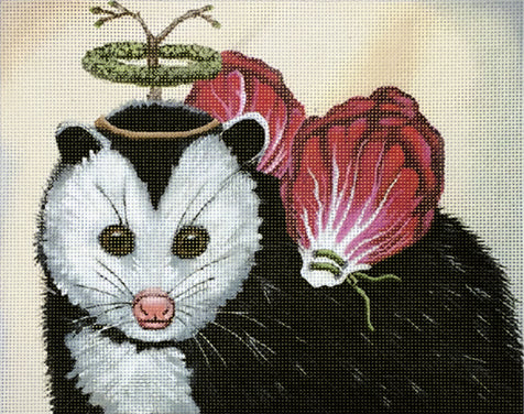 Melissa Shirley Designs Angel Danial-Opposum MS Needlepoint Canvas