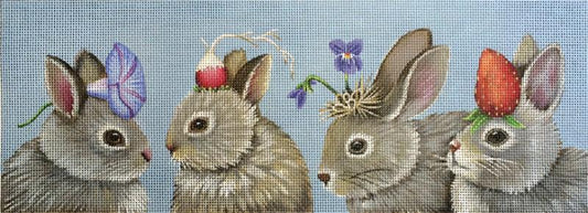 Melissa Shirley Designs Bunnies MS Needlepoint Canvas