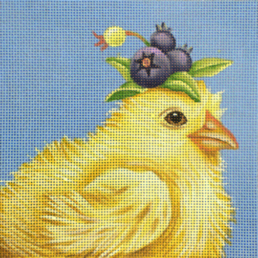 Melissa Shirley Designs Blueberry Peep MS Needlepoint Canvas