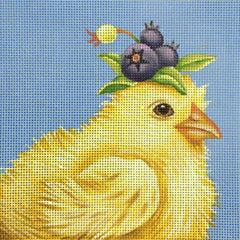 Melissa Shirley Designs Blueberry Peep MS Needlepoint Canvas