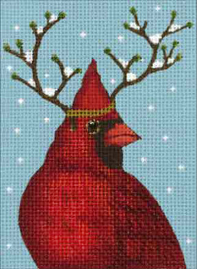 Melissa Shirley Designs Cardinal / Brandies MS Needlepoint Canvas