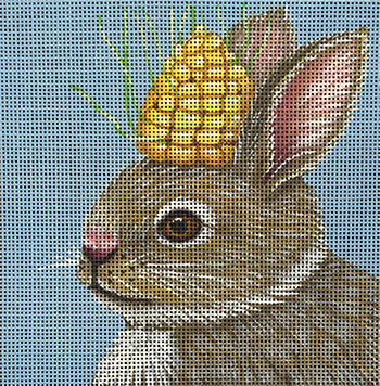 Melissa Shirley Designs Corn Bunny MS Needlepoint Canvas