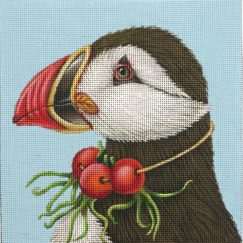 Melissa Shirley Designs Bella The Puffin MS Needlepoint Canvas