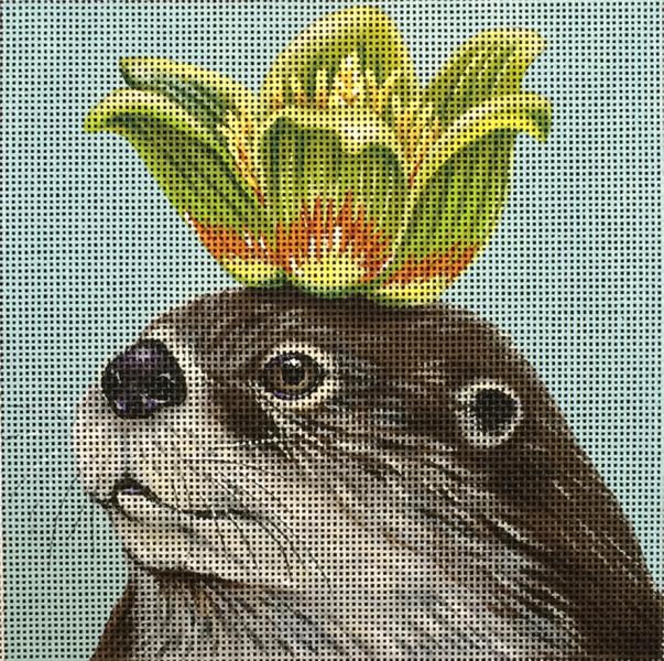 Melissa Shirley Designs "Spike" Candy Corn Bat Needlepoint Canvas