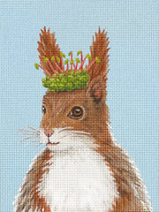 Melissa Shirley Designs Alex Red Squirrel MS Needlepoint Canvas