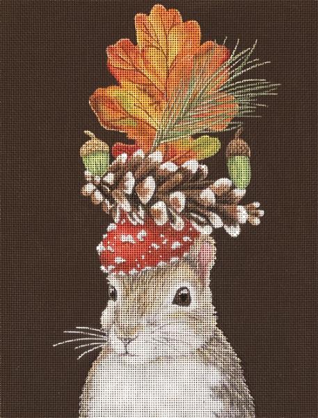 Melissa Shirley Designs Autumn The Squirrel MS Needlepoint Canvas