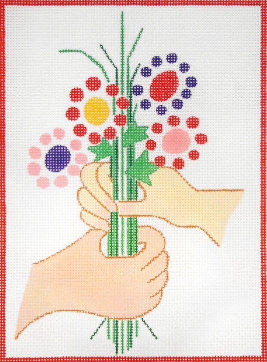 Changing Woman Designs Handful of Flowers Needlepoint Canvas