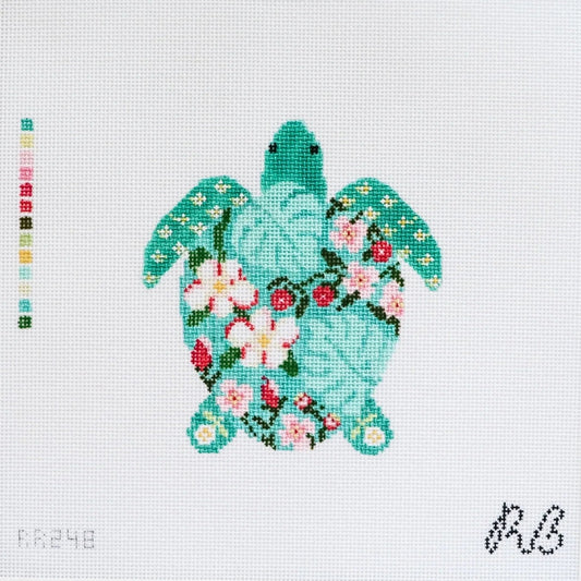 Rachel Barri Tilly the Turtle Needlepoint Canvas