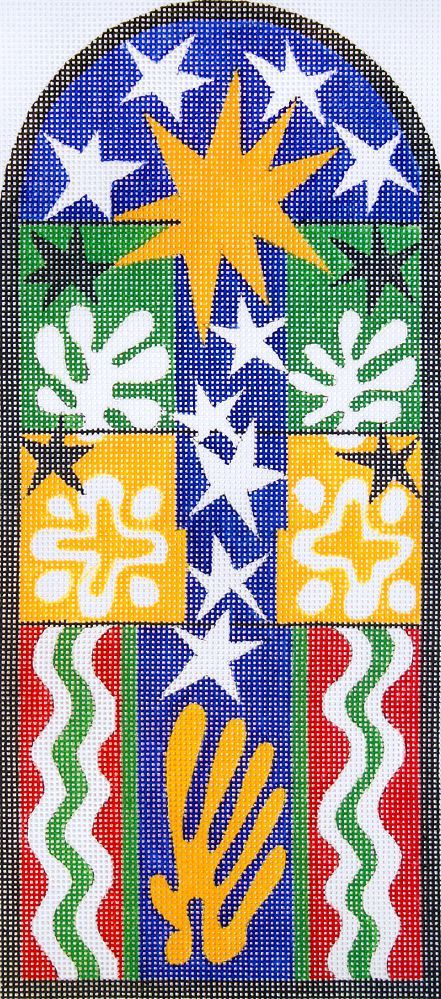 Changing Woman Designs Matisse Stained Glass Window Needlepoint Canvas