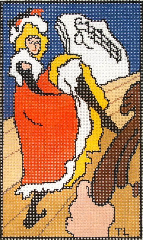 Changing Woman Designs Toulouse Lautrec Jane Avril Needlepoint Canvas