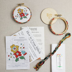 Stitchkits Crafts Mini Floral Cross Stitch Kit