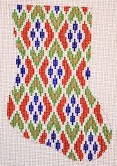 Silver Needle Bargello Minisock Needlepoint Canvas