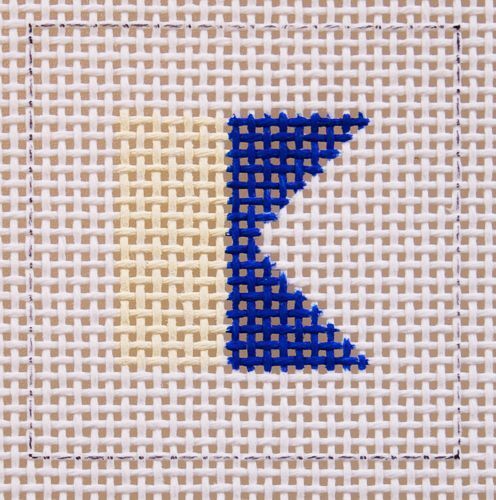 Silver Needle Alpha Flage Mini Needlepoint Canvas