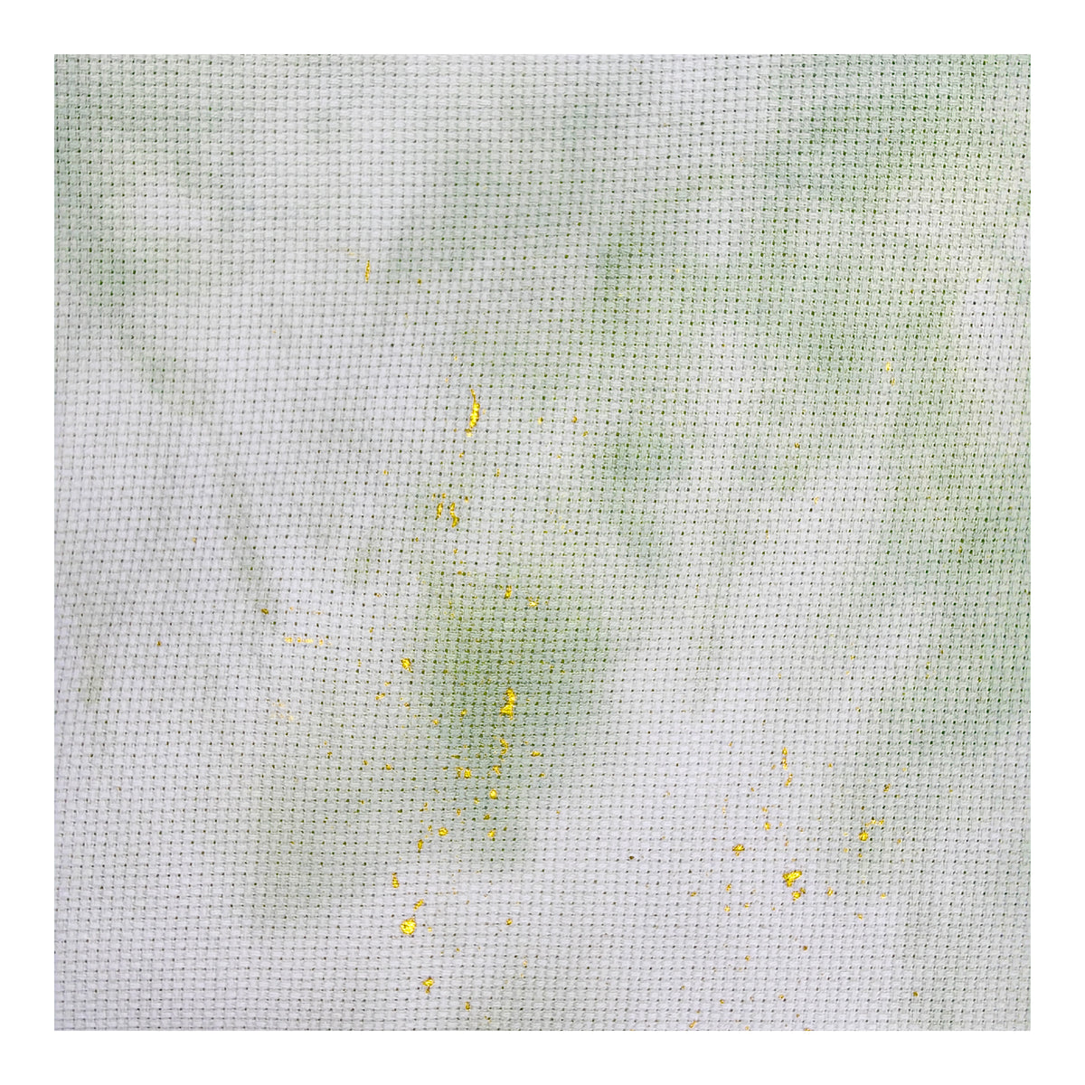14 ct Aida Cross Stitch Fabric by Fiberlicious - Ethereal Gold Dusted