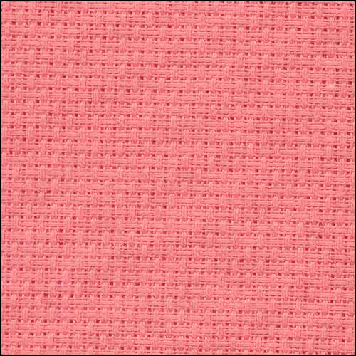 14 ct Aida Cross Stitch Fabric by Zweigart - Coral