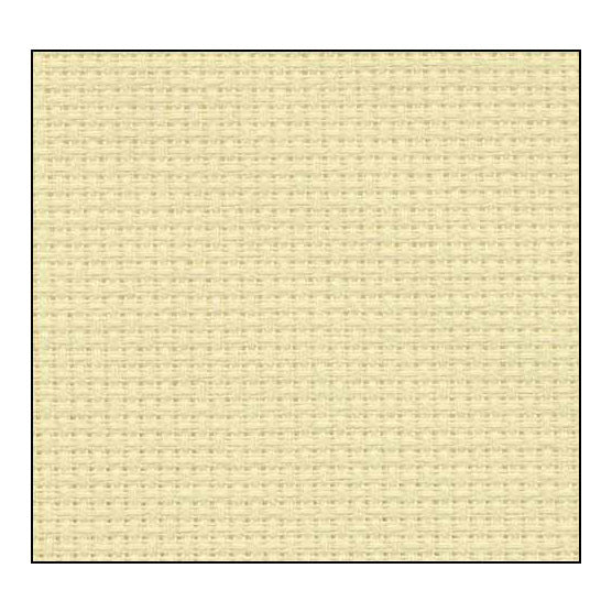 14 ct Aida Cross Stitch Fabric by Zweigart - Lemon Chiffon