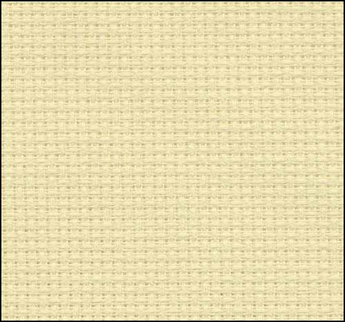 14 ct Aida Cross Stitch Fabric by Zweigart - Lemon Chiffon