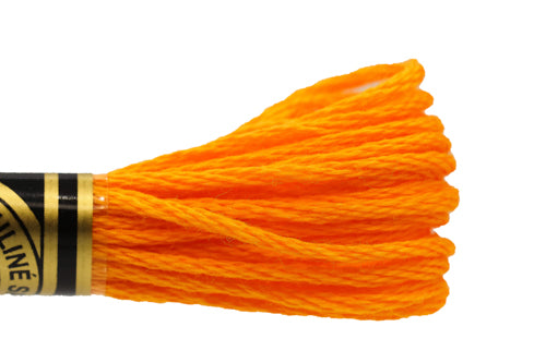 DMC Embroidery Floss - 0741 Mandarin