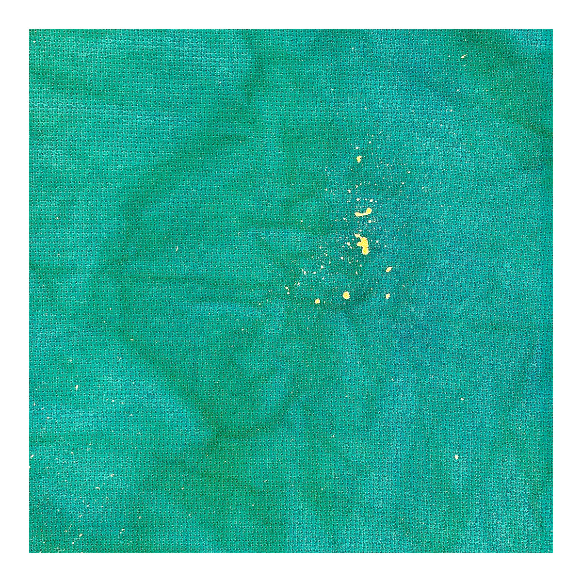 16 ct Aida Cross Stitch Fabric by Fiberlicious - The Verdant Throne Gold Dusted