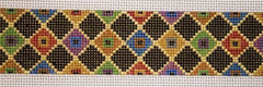 Susan Roberts Needlepoint Diamond Patch Belt Needlepoint Canvas