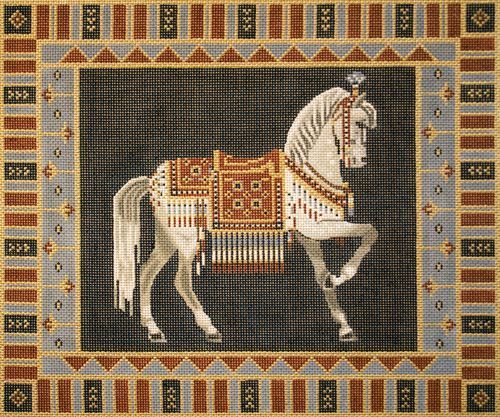Susan Roberts Needlepoint Arabian Horse Portrait Pillow Needlepoint Canvas