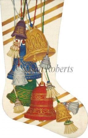 Liz Goodrick-Dillon Bells Stocking Needlepoint Canvas