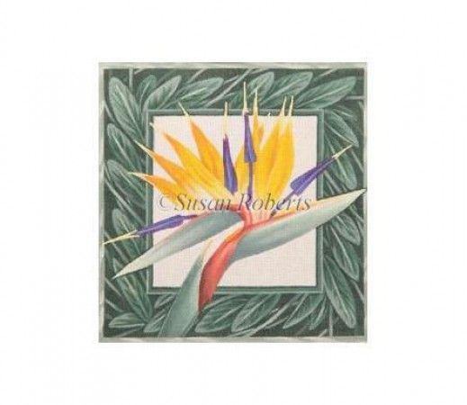 Susan Roberts Needlepoint Bird of Paradise Pillow Needlepoint Canvas