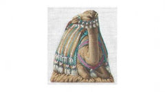 Tapestry Tent Blue and Gold Camel Needlepoint Canvas