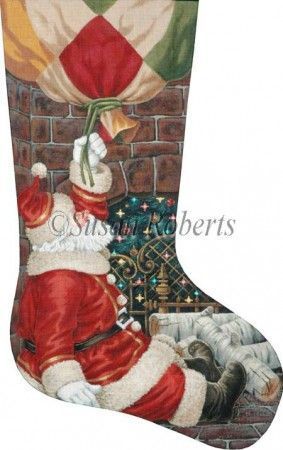 Liz Goodrick-Dillon Bottom of the Chimney Stocking Needlepoint Canvas