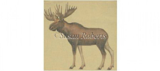 Susan Roberts Needlepoint Bull Moose Needlepoint Canvas