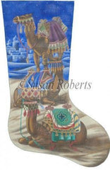 Liz Goodrick-Dillon Camels Stocking Needlepoint Canvas - 18M