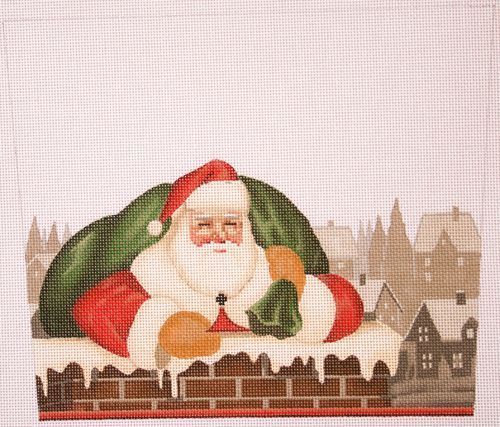 Liz Goodrick-Dillon Chimney Santa Needlepoint Canvas