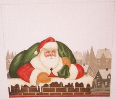 Liz Goodrick-Dillon Chimney Santa Needlepoint Canvas