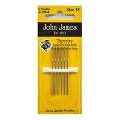 John James Needles Chenille Size 18 - Package of 6