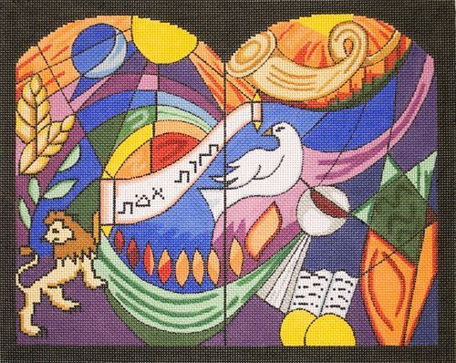 EP Arts Torah Of Truth Tallis Bag Needlepoint Canvas