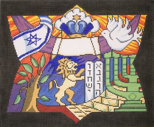 EP Arts Shalom Tallis Bag Needlepoint Canvas