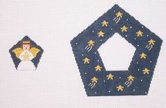 Susan Roberts Needlepoint Angel North Stars Pentagon Needlepoint Canvas