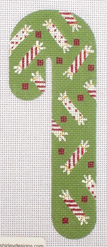 Melissa Shirley Designs Candy Twist Candy Cane Needlepoint Canvas