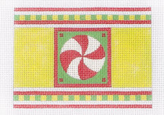 Melissa Shirley Designs Christmas Peppermint Cracker Needlepoint Canvas