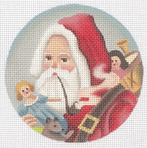 Melissa Shirley Designs Santa/Long Pipe Needlepoint Canvas