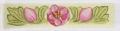 Melissa Shirley Designs Dk Pink Camellia Bracelet Needlepoint Canvas