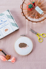Cotton Clara Craft Kits & Supplies Hedgehog Cross Stitch Kit