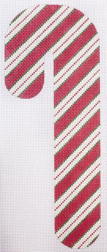 Melissa Shirley Designs Classic Red Candy Cane Needlepoint Canvas