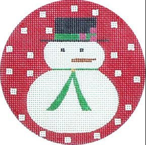 Melissa Shirley Designs Snowman Ornament 1605-e Needlepoint Canvas