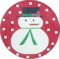 Melissa Shirley Designs Snowman Ornament 1605-e Needlepoint Canvas