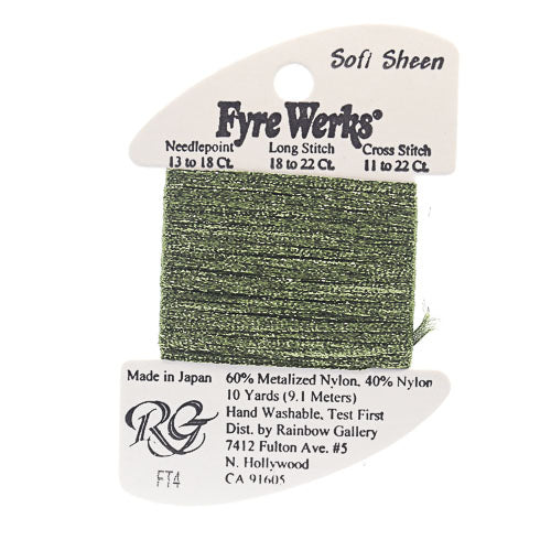 Rainbow Gallery Fyre Werks Soft Sheen - 04 Loden Green